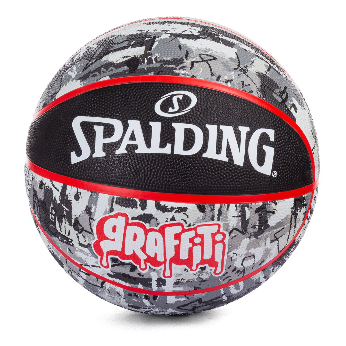 SPALDING 2021 BLACK RED GRAFITI SZ7 #84378z