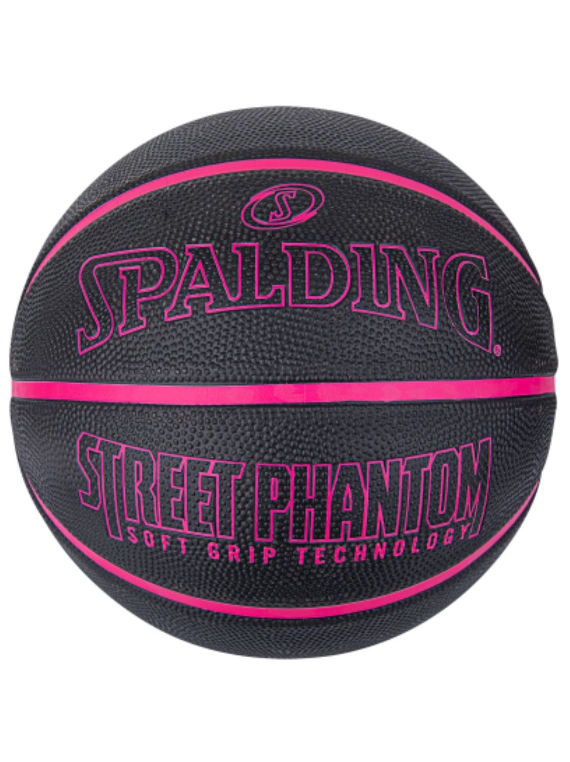 SPALDING STREET PHANTOM BLK PINK SGT SZ6 RUBBER BA 