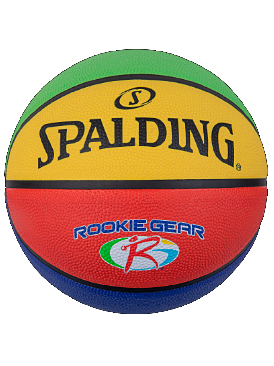 SPALDING ROOKIE GEAR MULTI COLOR SZ5 RUBBER BASKET 