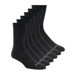 6PK UNISEX 1/2 TERRY CREW W/ POLYBAG 