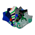 6PK BOYS NON TERRY LOW CUT 