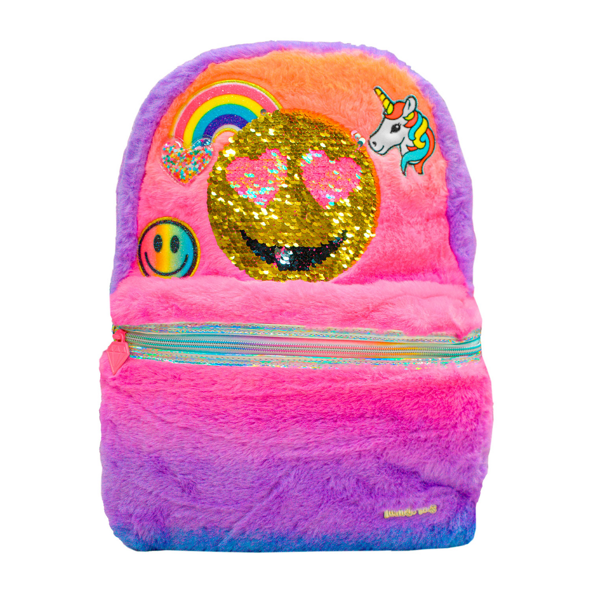 FUR SMILEY BACKPACK 
