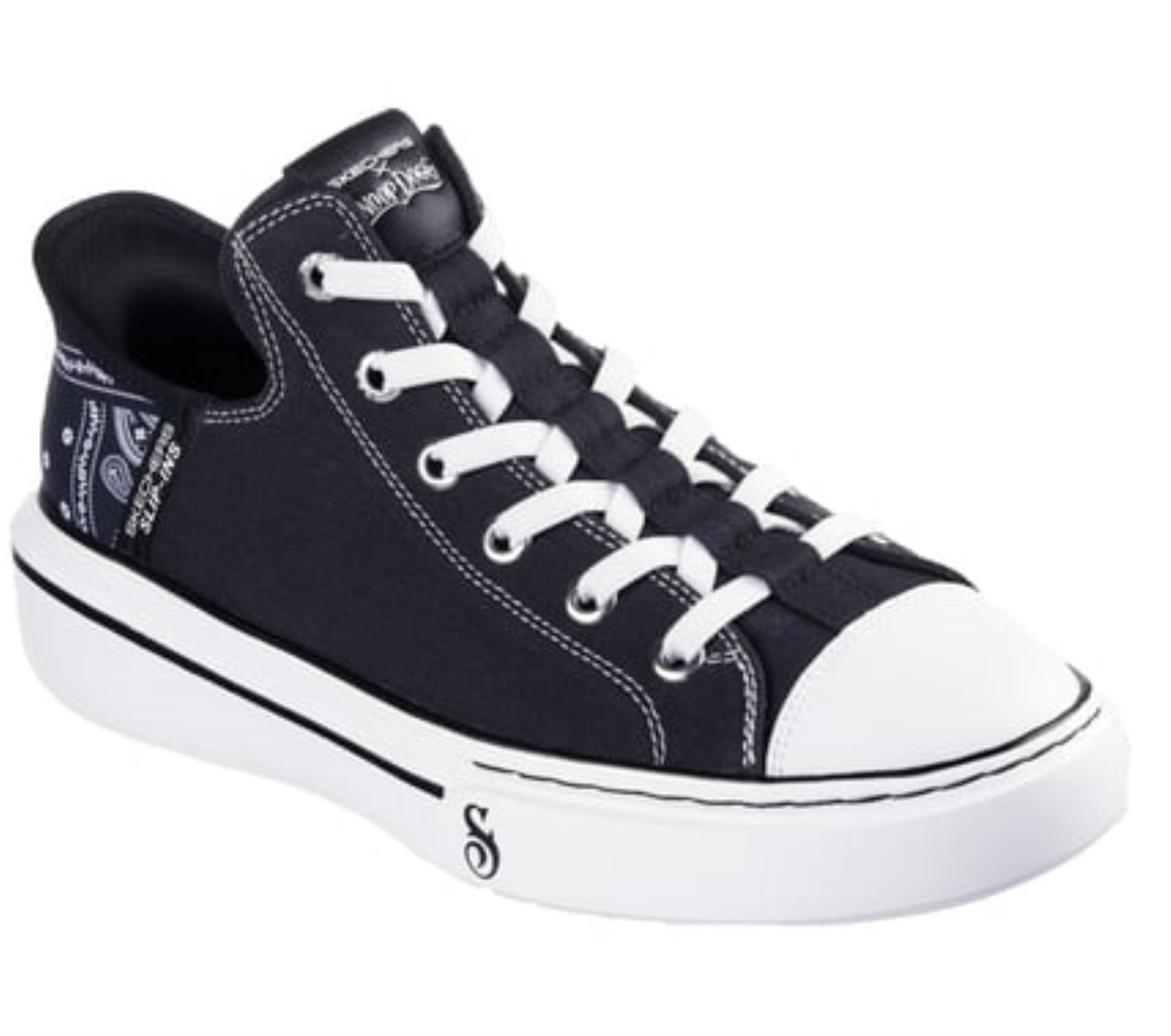 SKECHERS SLIP-INS: SNOOP ONE - OG CANVAS #251036blk