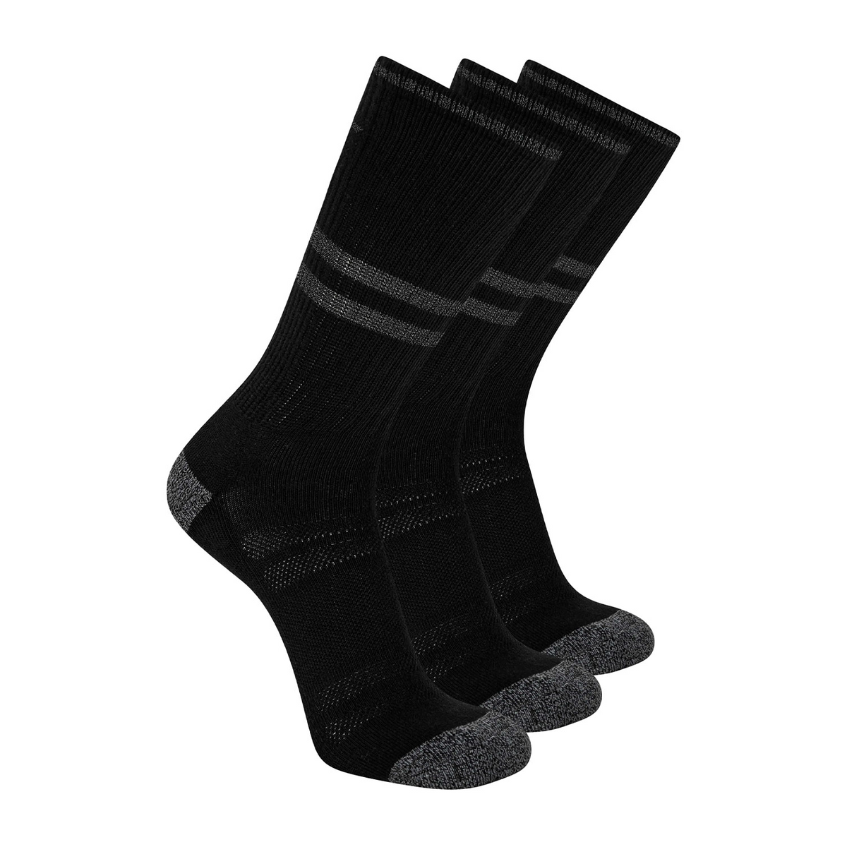 3PK MENS 1/2 TERRY CREW 