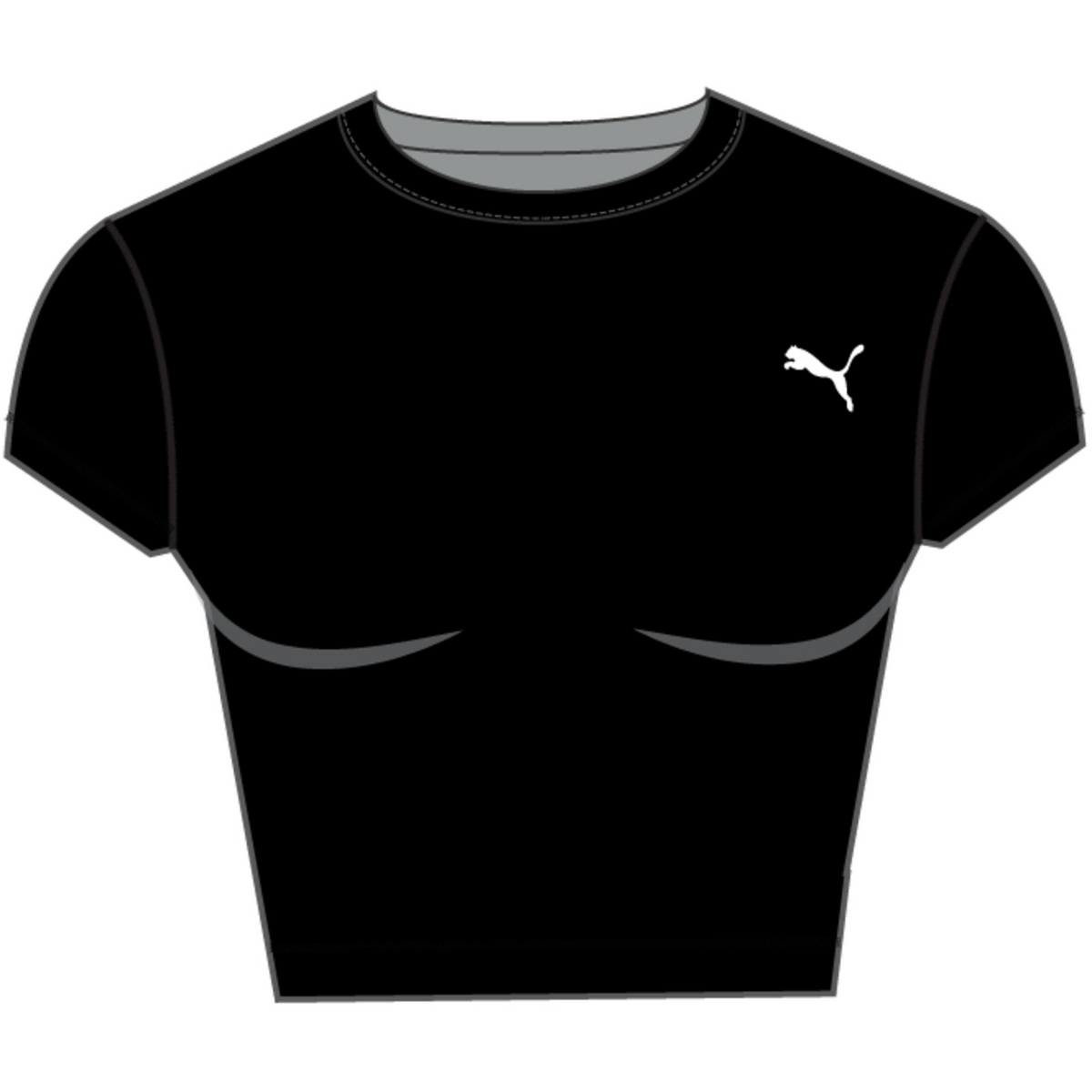 W PUMA STRONG CROSS BACK TEE #52849401