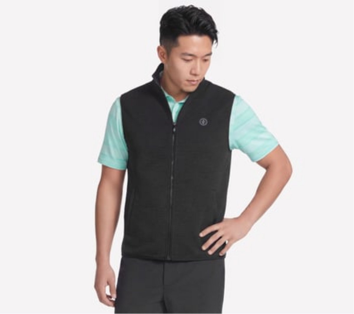 GO GOLF GO WALK OTTOMAN VEST #ja249blk