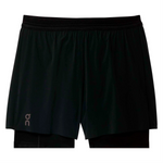5' PERFORMANCE 2/1 SHORTS 1 BLACK 