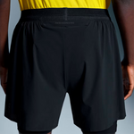 5' PERFORMANCE 2/1 SHORTS 1 BLACK 