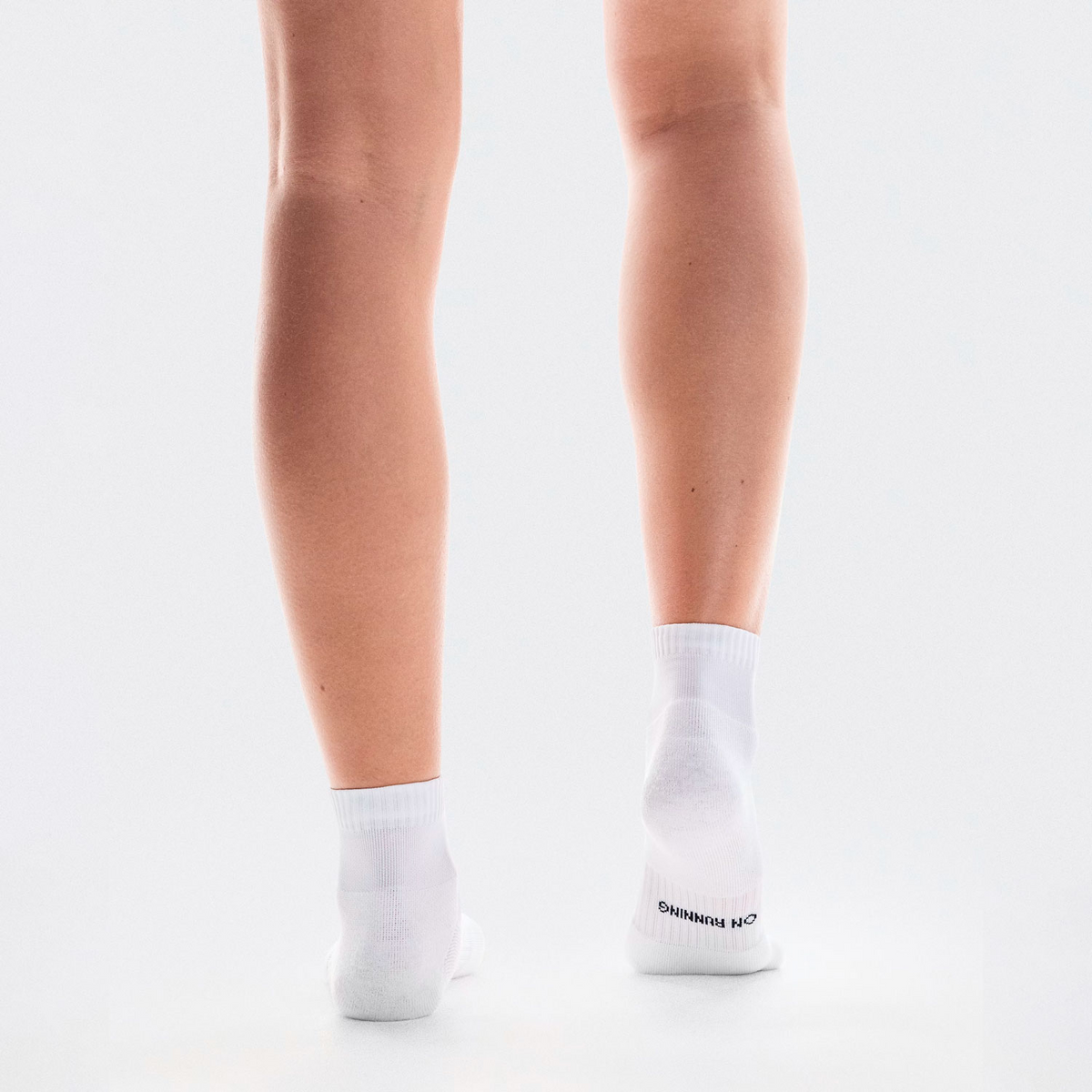 CORE RUN SOCK MID 2P WHITE 