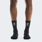 CORE RUN SOCK HIGH 2P BLACK 