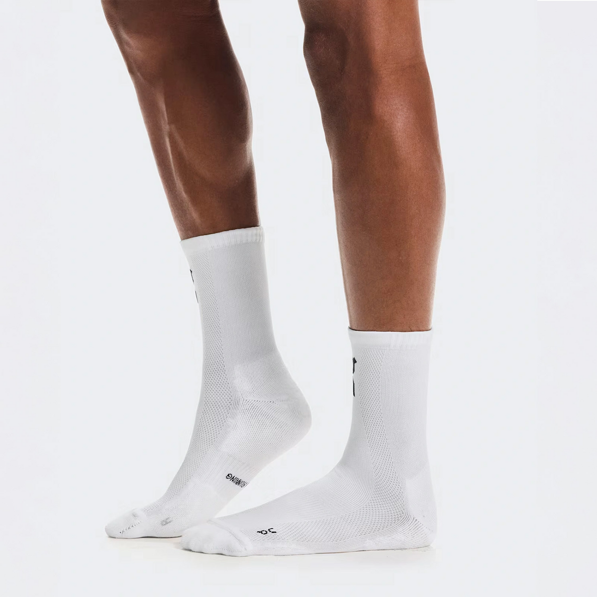 CORE RUN SOCK HIGH 2P WHITE 